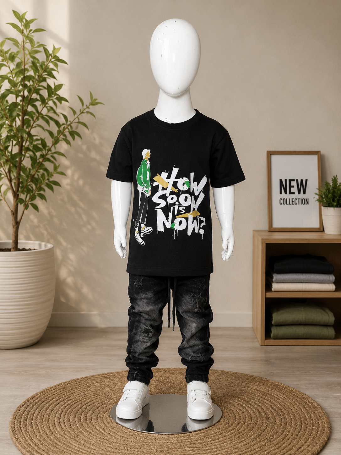 Boys Trendy Half Sleeve Graphic Tee