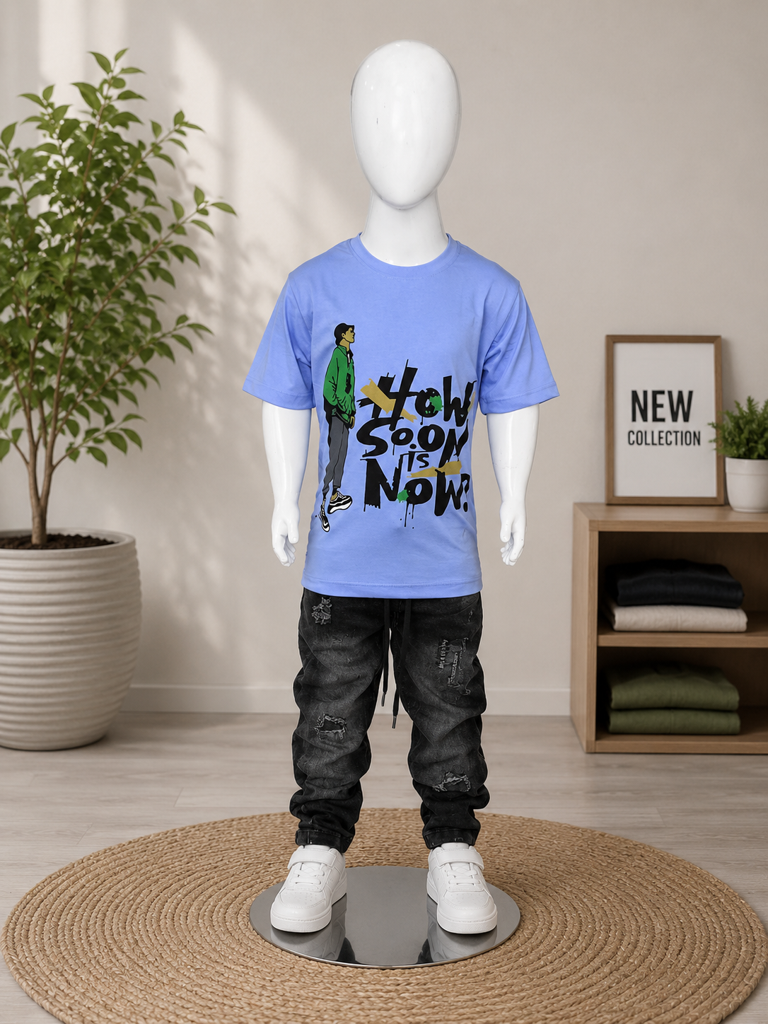 Boys Trendy Half Sleeve Graphic Tee