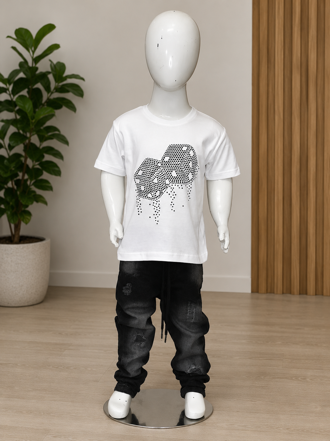 Kids Graphic Printed Half Sleeve T-Shirt