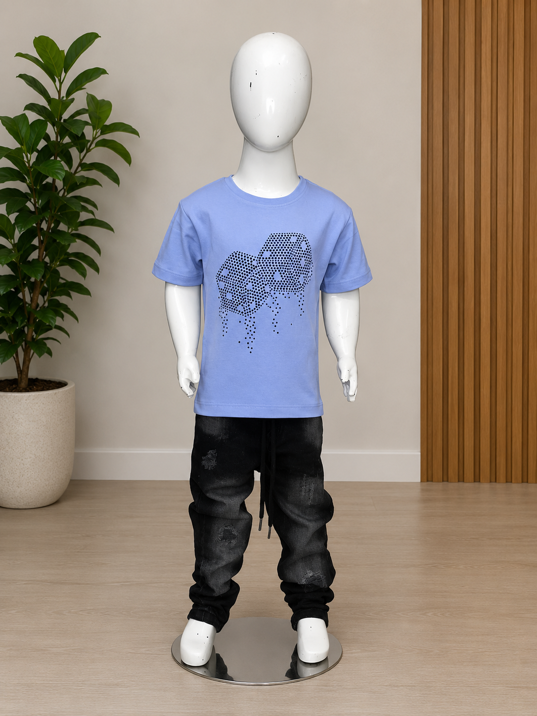 Kids Graphic Printed Half Sleeve T-Shirt