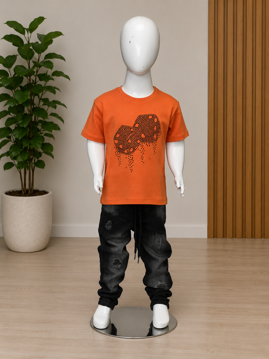 Kids Graphic Printed Half Sleeve T-Shirt