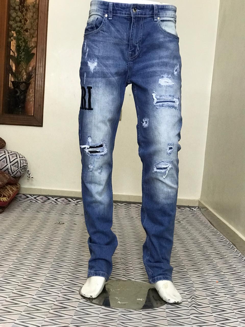 Blue Stretch Denim Jeans – Slim Fit Casual Wear (11 Oz)