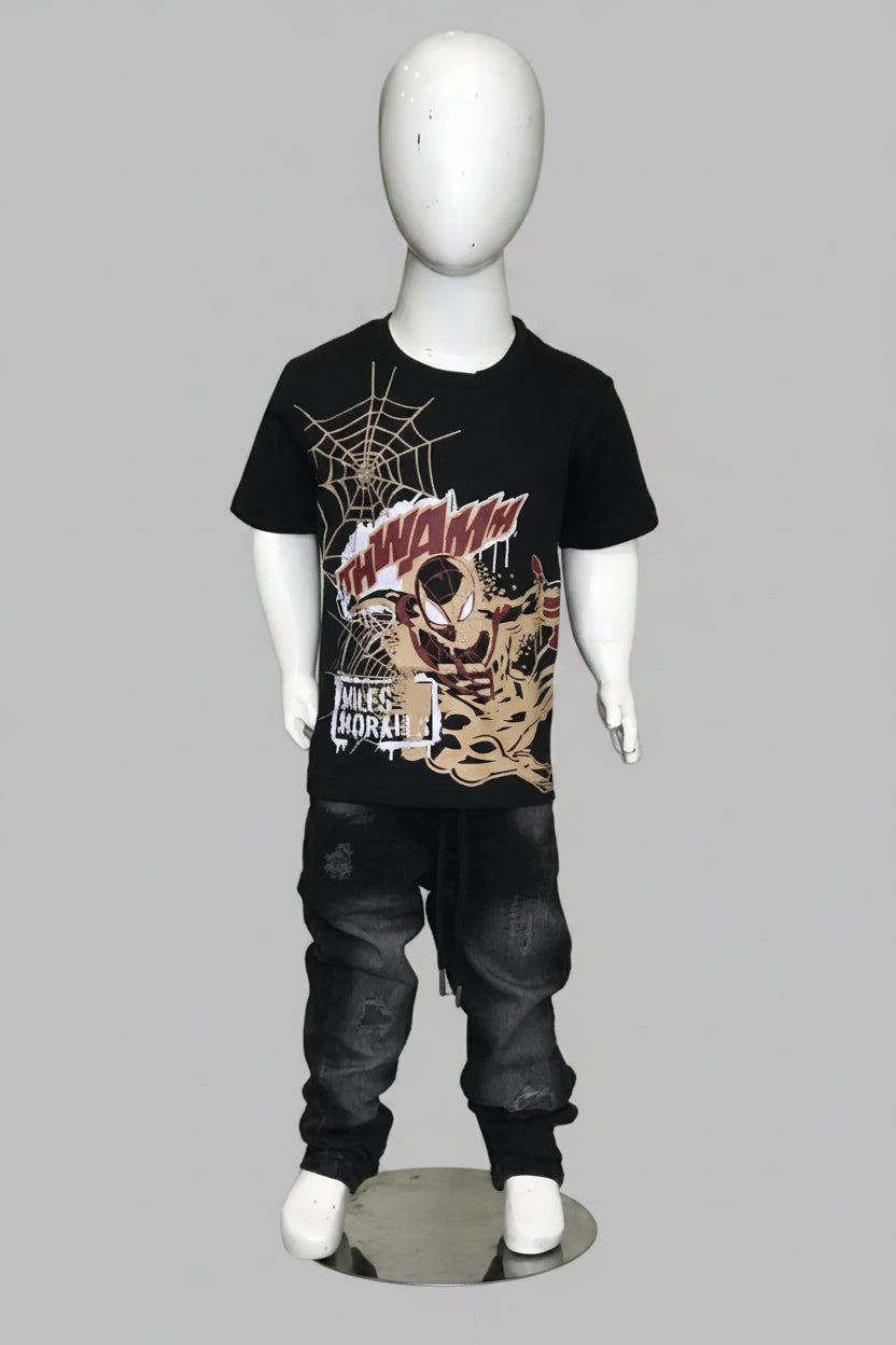 Kids  Graphic T-Shirt-Spider web
