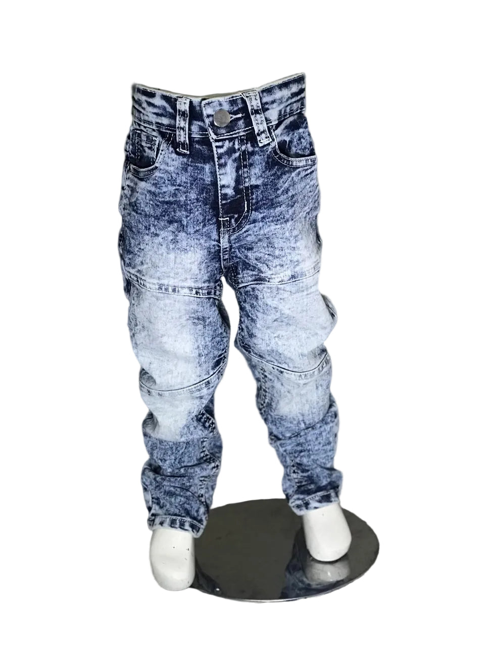 Kids Acid Wash Denim Jeans – Stylish Slim Fit Boys Pants (Ages 2–8 Years)