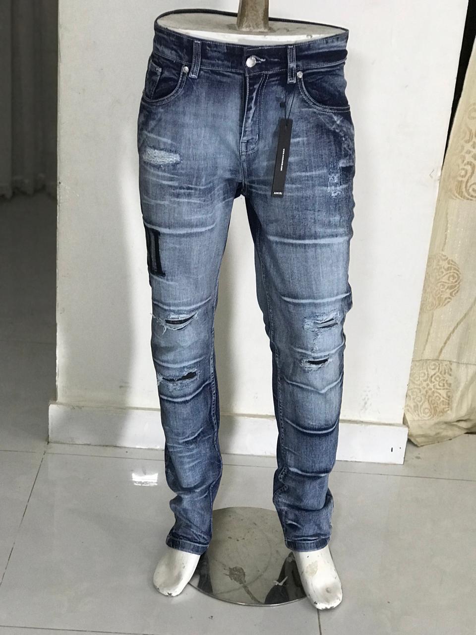 Men’s Premium Distressed Slim Fit Jeans