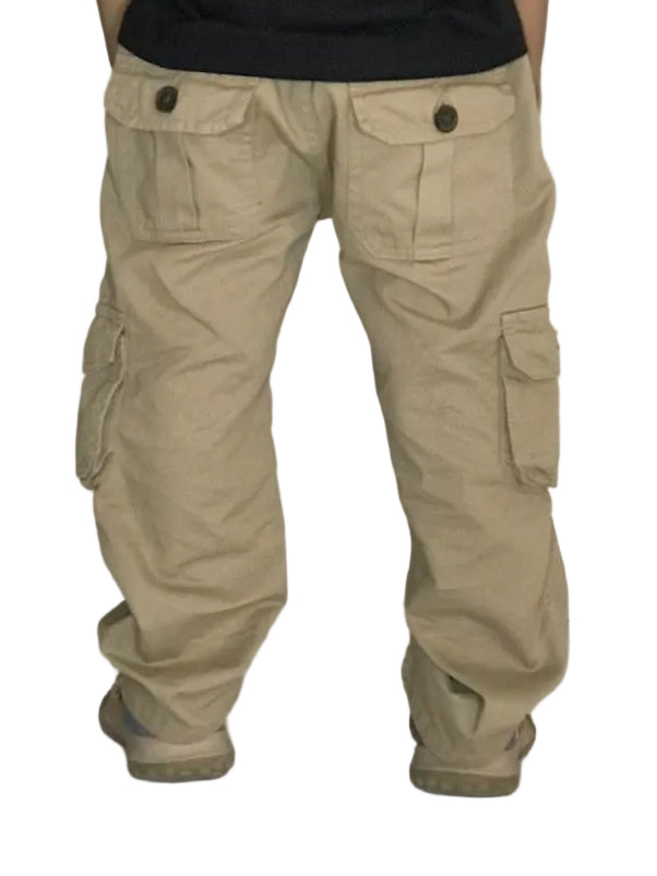 Kids Cargo Trousers (Beige) (1–5 Years)