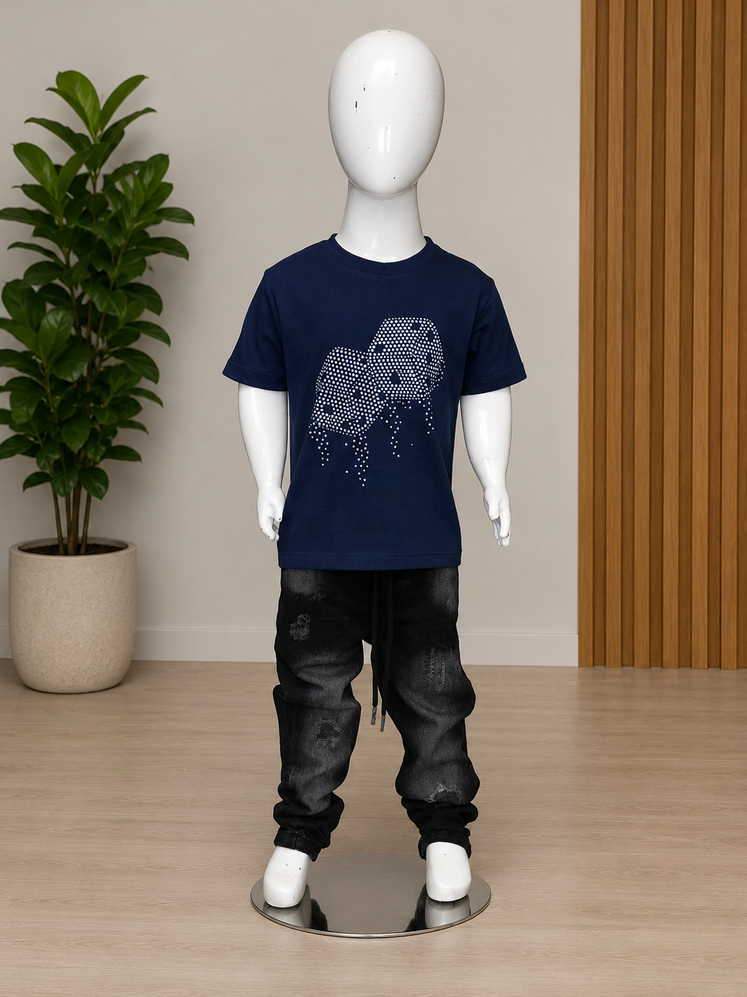 Kids Graphic Printed Half Sleeve T-Shirt